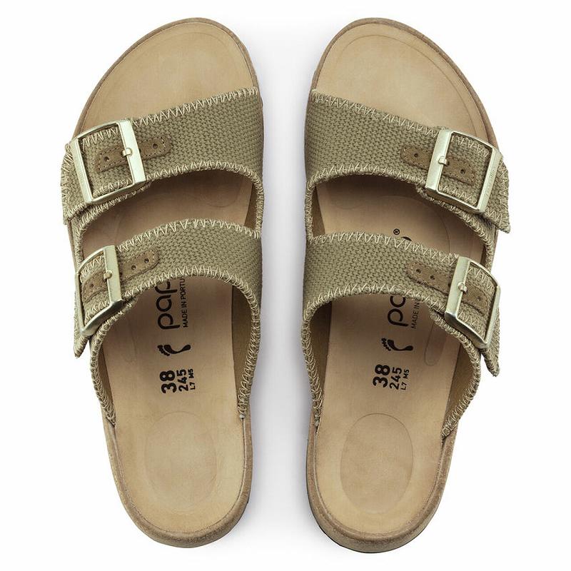 Birkenstock Papillio Gabriela Canvas Sandaler Dame Khaki | DK 368OKI